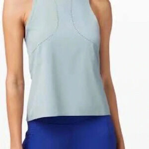 Lululemon Find Your Pace Ventilated Lightweight Running Tank Blue Cast medium